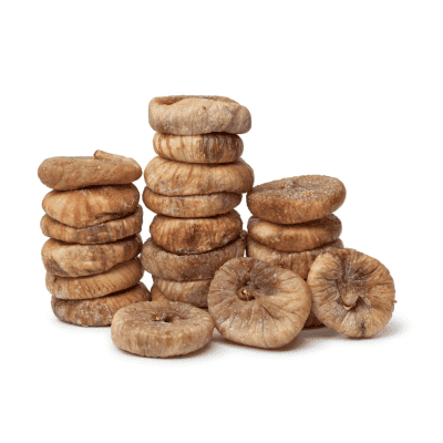 a stack of dried figs