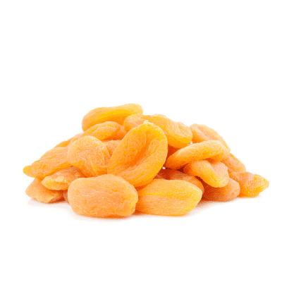 a pile of dried apricots