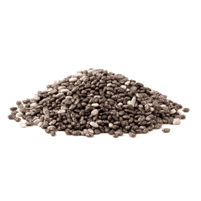 a pile of beans on a white background